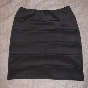 Black pencil skirt